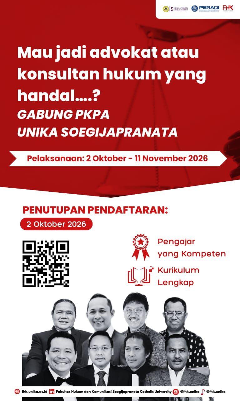 PKPA 2026 – FH & Komunikasi Unika Soegijapranata